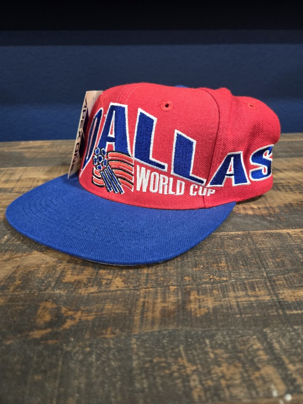 Vintage 1994 Dallas FIFA World Cup Soccer Team Apex One Snapback Hat BNWT Rare